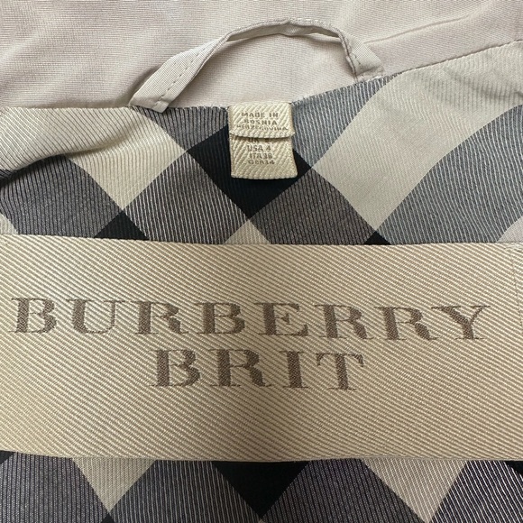 Burberry Knightsdale Double-Breasted Trench Coat Rain Jacket - Size 4 - Picture 11 of 14